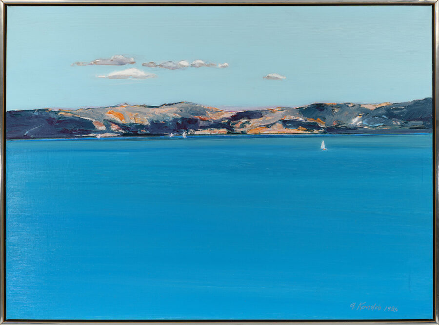 Lot 113: Gregory Kondos (1923–2021), Lake Tahoe, 1986